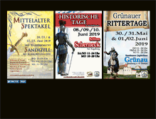 Tablet Screenshot of mittelalterfest-sandizell.de